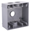 Bell 31.00 cu in Square Aluminum 2 gang Weatherproof Box Gray