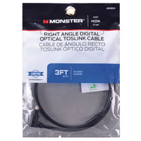 Monster Just Hook It Up 3 ft. L Digital Optical Toslink Cable Digital Optical