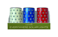 Trendspot 6 in.   Metal Patriotic Solar Lantern Assorted (Pack of 12).