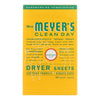 Mrs. Meyer's Clean Day Honeysuckle Scent Fabric Softener Sheets 80 oz 80 pk