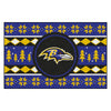 NFL - Baltimore Ravens Holiday Sweater Rug - 19in. x 30in.