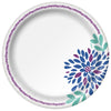 Dixie Assorted Paper FLOWERS BLOOM Dinner Plate 10-1/16 in. Dia. 26 pk (Pack of 8)