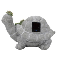 INFINITY Resin/Stone Gray 7 in. Turtle Garden Statue (Pack of 4)