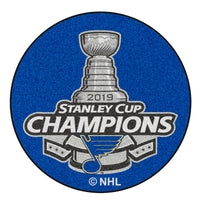 NHL - St. Louis Blues 2019 Stanley Cup Champions Hockey Puck Rug - 27in. Diameter