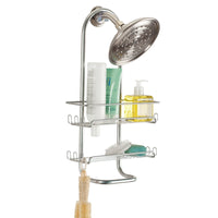 iDesign Classico 21 in. H X 4.5 in. W X 12 in. L Silver Shower Caddy