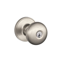 Schlage Stratus Satin Nickel Entry Knob 1-3/4 in.