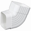 Amerimax 4.5 in. H x 5 in. W x 4.5 in. L White Vinyl B Gutter Elbow