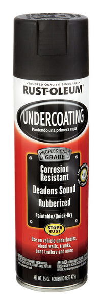 Rust-Oleum Black Professional Grade Undercoating 15 oz. (Pack of 6)