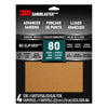 3M Sandblaster 11 in. L X 9 in. W 80 Grit Ceramic Sandpaper 4 pk