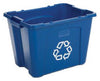 Rubbermaid Commercial 14 gal. Resin Recycling Tote (Pack of 6)