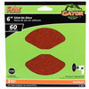 Gator 6 in. Aluminum Oxide Adhesive Sanding Disc 60 Grit Coarse 3 pk