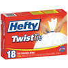 Hefty 13 gal Tall Kitchen Bags Twist Tie 18 pk