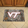 Virginia Tech Camo Rubber Scraper Door Mat