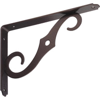 152BC 8â€ x 5-1/2â€ Ornamental Shelf Bracket - Antique Bronze