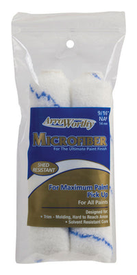 Arroworthy Microfiber 6.5 in. W X 9/16 in. Mini Paint Roller Cover 2 pk