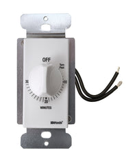 Woods Indoor Spring Wound Timer 125 V White