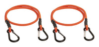 Keeper Orange Rubber Carabiner Style Bungee Cord 36 L x 0.315 Thick in. with Steel Hooks