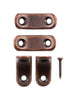 National Hardware 1 in. H X 3/4 in. W Antique Bronze Steel Inside Chair Brace