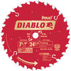 Diablo D0724W 7-1/4" 24T Diablo™ Worm Drive Circular Saw Framing Blade (Pack of 10)