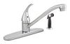 LDR One Handle Chrome Kitchen Faucet Side Sprayer Included