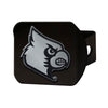 University of Louisville Black Metal Hitch Cover