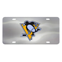 NHL - Pittsburgh Penguins 3D Stainless Steel License Plate