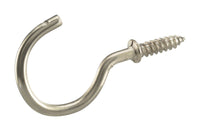 Hillman Small Metal 7/8 in. L Cup Hook 1 lb 8 pk