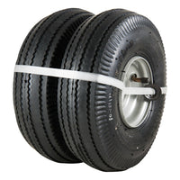 Utility  Tire + Wheel Assembly, Pneumatic, 4.10/3.50-4, 2-Pk.