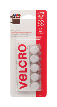 Velcro Brand Hook and Loop Fastener 5/8 in. L 15 pk (Pack of 6)