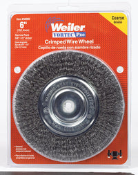 Weiler Vortec Pro 6 in. Crimped Wire Wheel Brush Carbon Steel 6000 rpm 1 pc