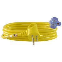 Conntek Indoor or Outdoor 9 ft. L Yellow Extension Cord 16/3 SJTW