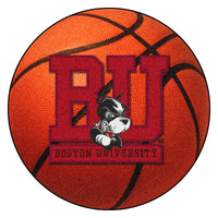 Boston University Basketball Rug - 27in. Diameter