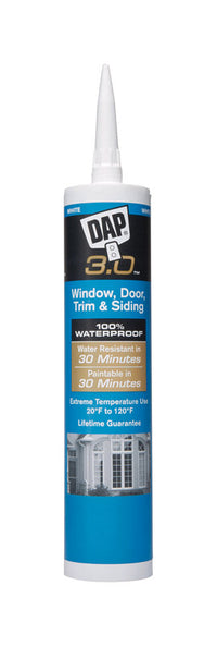 Dap White Polymer Door, Siding and Window Sealant 9 oz. (Pack of 12)