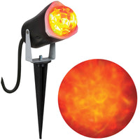 Gemmy Fire and Ice Spot Light Lighted Halloween Lights 3 in. W 1 pk