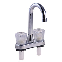 Home Plus Classic Two Handle Chrome Bar Faucet