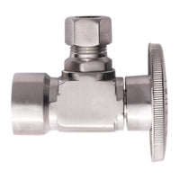 Keeney 1/2 in. FIP in. X 3/8 in. Compression Brass Shut-Off Valve