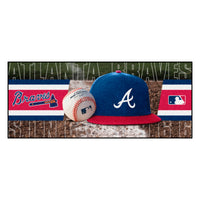 MLB - Atlanta Braves Tomahawk Baseball Runner Rug - 30in. x 72in.