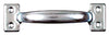 National Hardware 6-1/2 in. L Zinc-Plated Silver Steel Door Pull