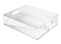 iDesign Clear Storage Bin 4 in. H X 12 in. W X 14.5 in. D Stackable