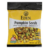 Eden Foods Organic Pocket Snacks - Pumpkin Seeds - Dry Roasted and Salted - 1 oz - Case of 12