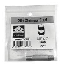 Smith-Cooper 1/8 in. MPT Stainless Steel 2 in. L Nipple