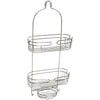 Zenna Home 25.5 in. H X 4.88 in. W X 12 in. L Silver Shower Caddy