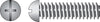 Hillman No. 10-24 X 2-1/2 in. L Combination Round Head Zinc-Plated Steel Machine Screws 100 pk