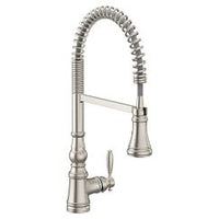 Spot resist stainless one-handle high arc pulldown kitchen faucet