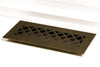 Steelcrest Designer 12 X 4 Floor Return Oil-Rubbed Bronze Vent Cover No Face Mounting Screw Holes No Damper