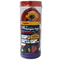 CargoLoc Multicolored Bungee Cord Hooks 36 in. L 14 pk