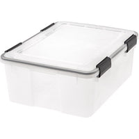 Iris WEATHERTIGHT 7.7 in. H x 15.7 in. W x 19.7 in. D Stackable Storage Box (Pack of 6)