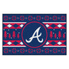 MLB - Atlanta Braves Holiday Sweater Rug - 19in. x 30in.