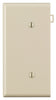 Leviton Light Almond 1 gang Thermoplastic Nylon Blank Sectional End Wall Plate 1 pk