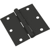 National Hardware 3-1/2 in. L Black Door Hinge 1 pk